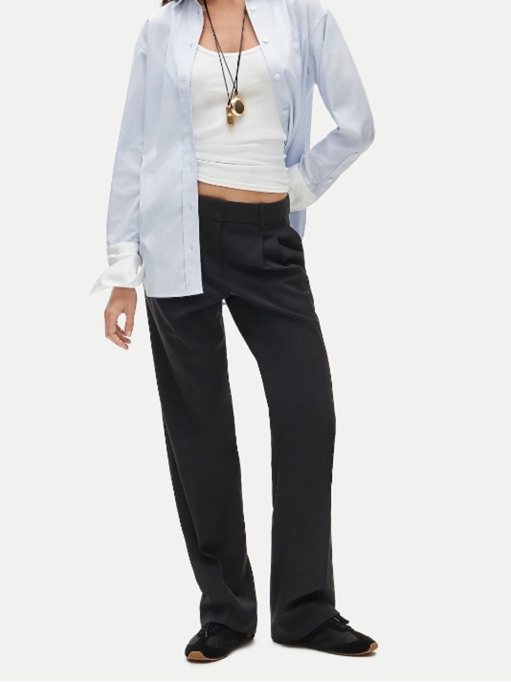 J crew ink Essential trouser in lightspun wool blend